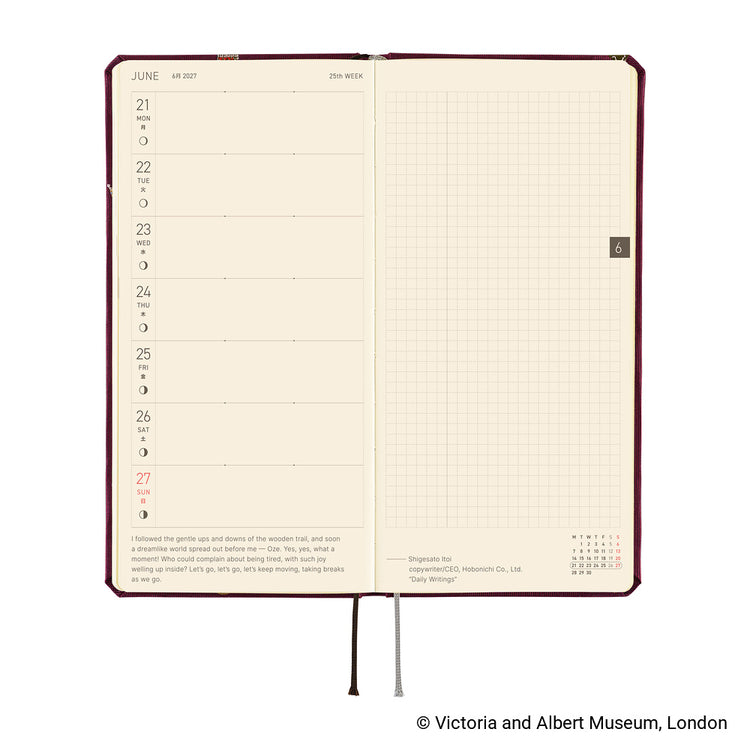 Hobonichi Techo Weeks - V&A Series: Welcome to the V&A
