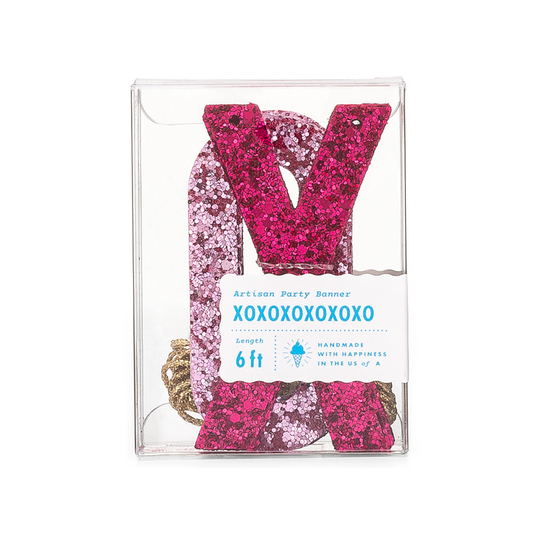 Wildberry & Pink XOXO Artisan Banner