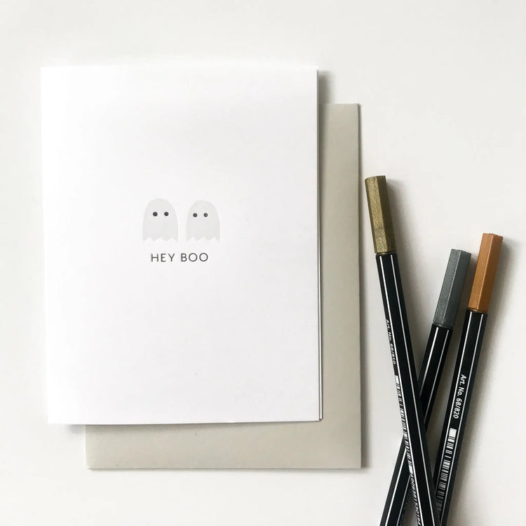 Hey Boo Halloween Card