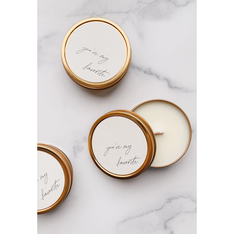 "You're My Favorite" Travel Candle