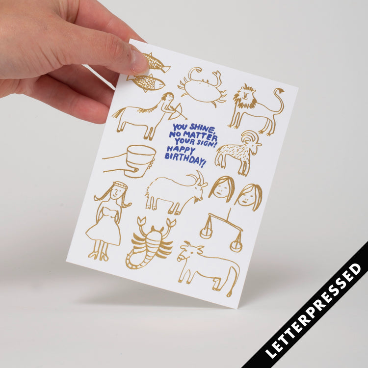 Zodiac Birthday Card