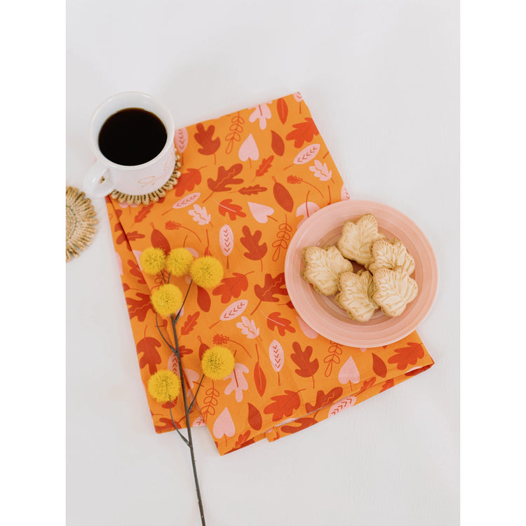 Full Pattern Leaves Flour Sack Towel