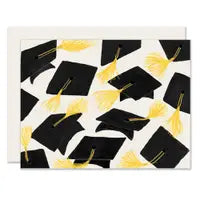 Falling Caps Graduation Card