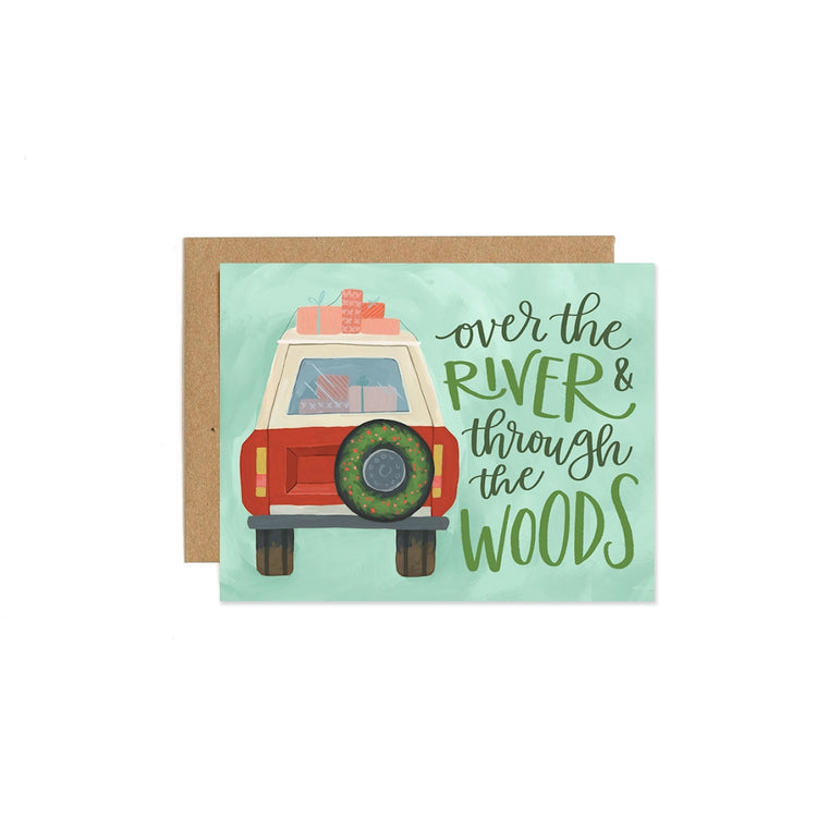 Holiday Jeep Christmas Greeting Card