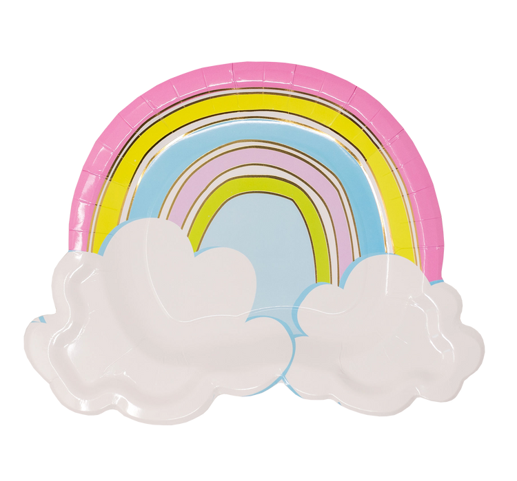 Rainbow Dessert Plates
