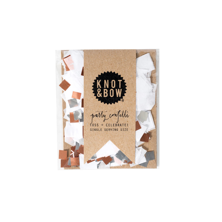 White Copper Single Serving Size Confetti