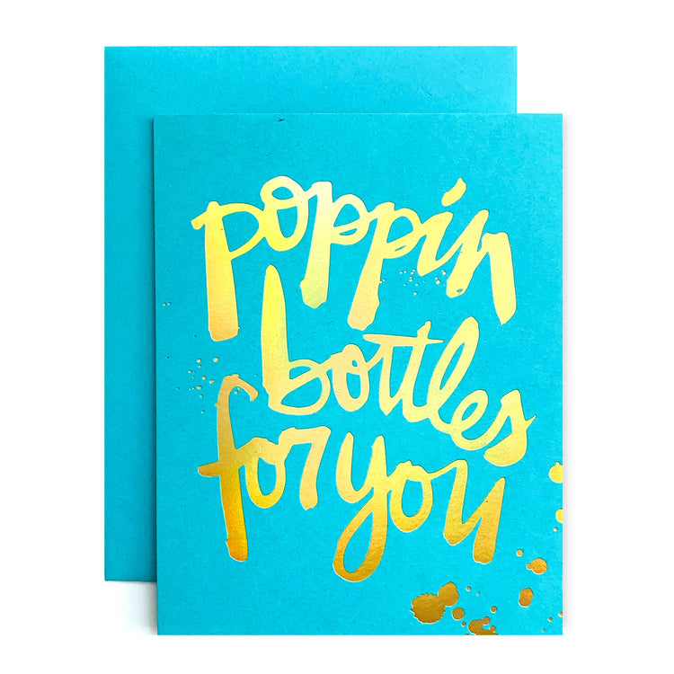 Poppin Bottles Congrats Card
