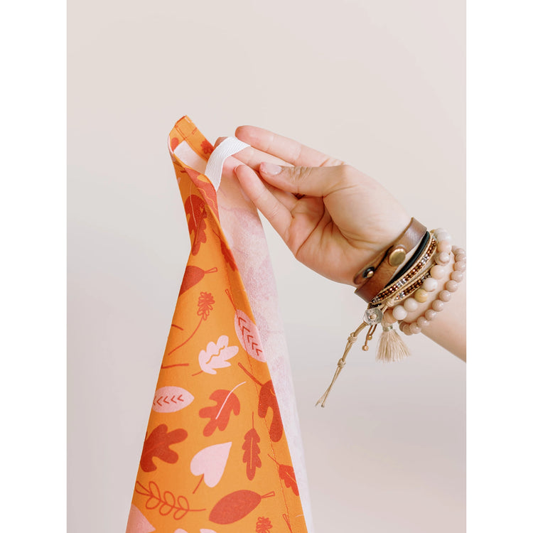 Full Pattern Leaves Flour Sack Towel