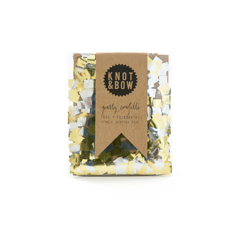Gold Silver Single Serving Size Confetti