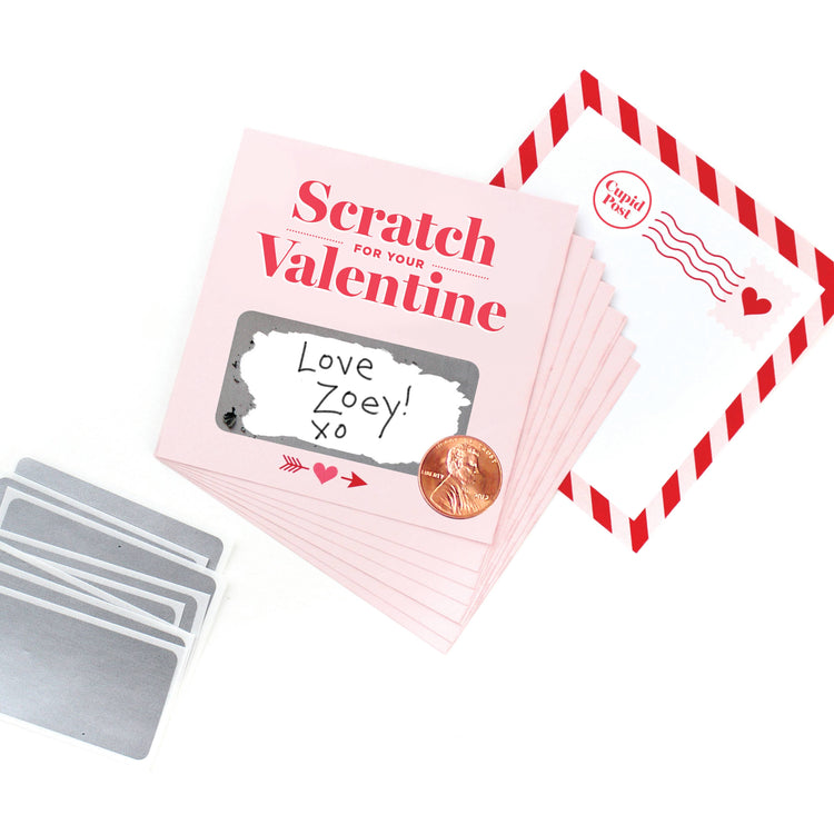 Pink Scratch-off Valentines