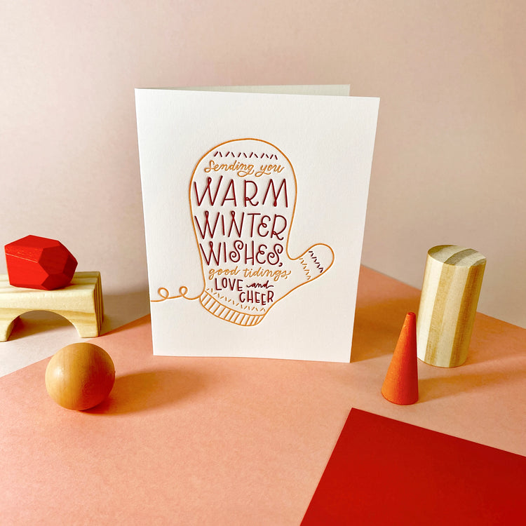 Warm Winter Wishes Greeting Card
