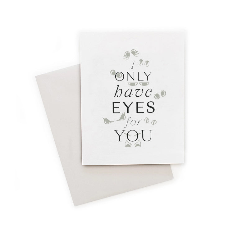 I Only Have Eyes for You halloween card