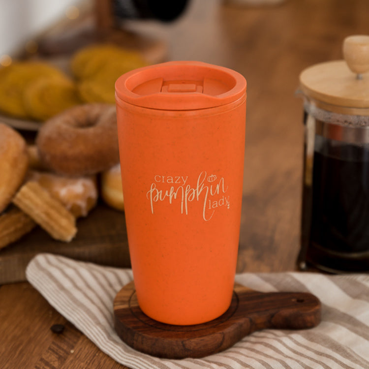 Crazy Pumpkin Lady | Fall Travel Mug