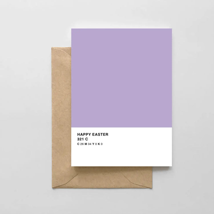 Happy Easter Pantone Card