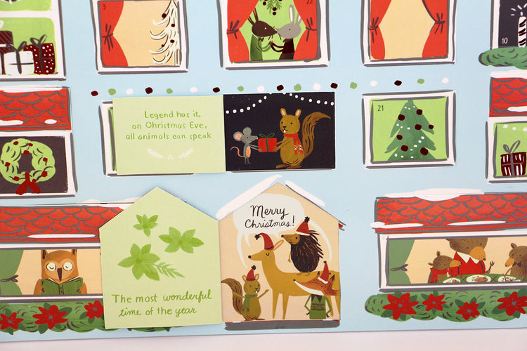 Forest Friends Christmas House Advent Calendar