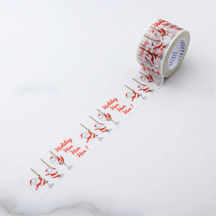 Garden Hoe Hoe Hoe Santa Holiday Christmas Washi Tape