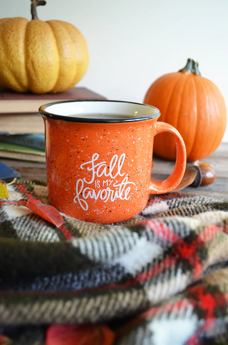 Fall is my Favorite Orange Campfire Mug