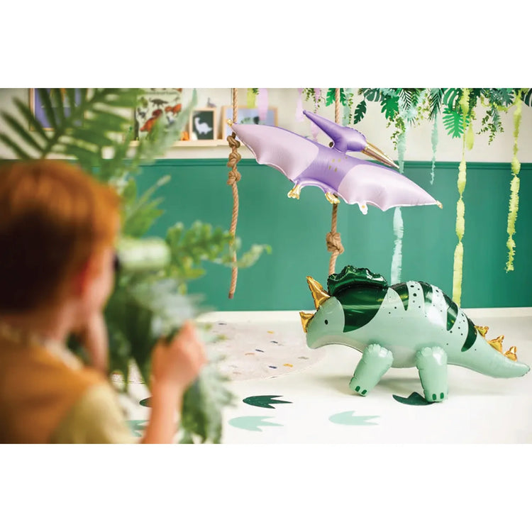 Purple Pterodactyl Foil Balloon
