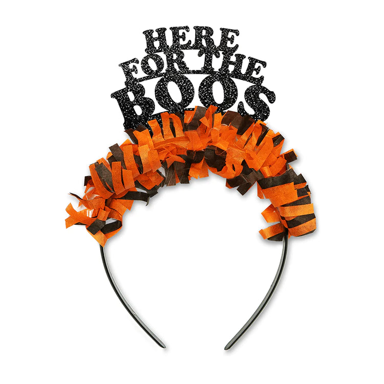 Here for the Boos Halloween Party Crown