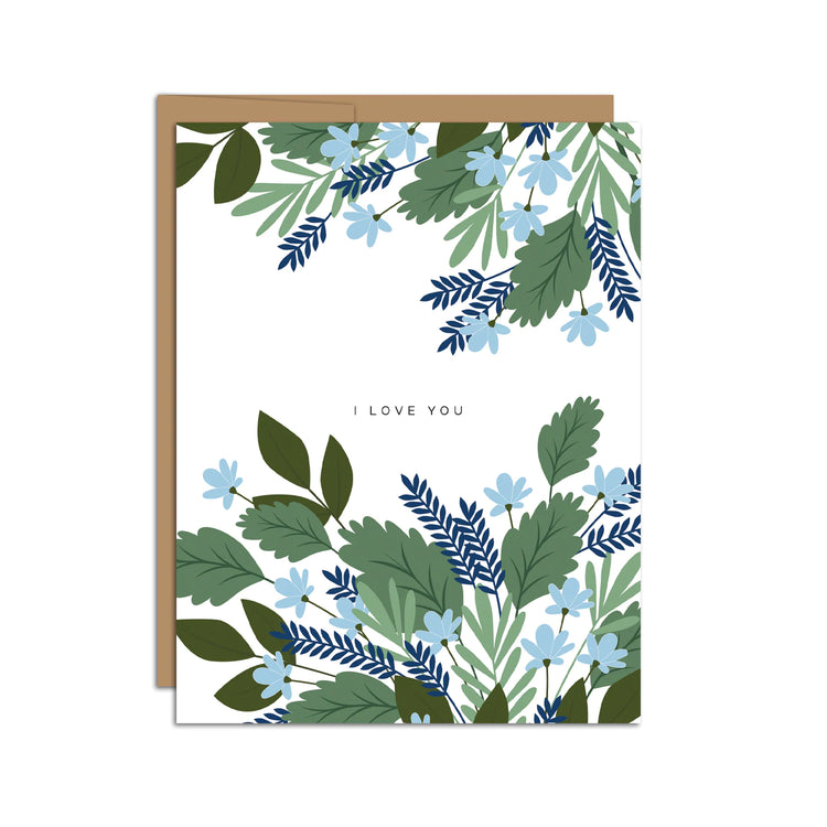 I Love You Bouquet Greeting Card