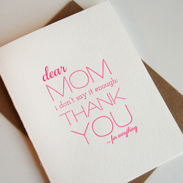 Mom Thanks Card
