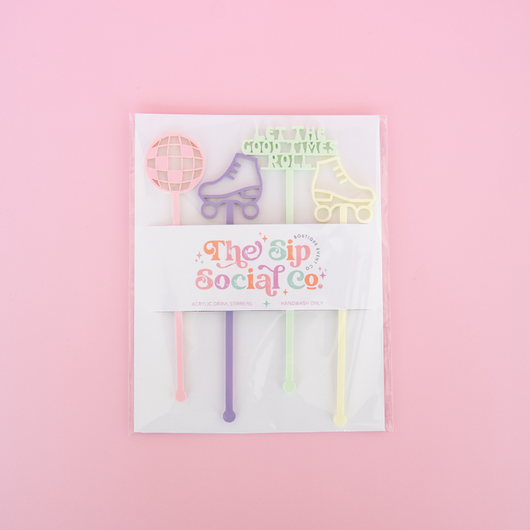 Roller Skate Drink Stirrers