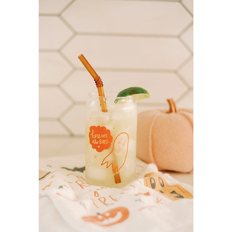 Here for the Boos Halloween Soda Can Glass