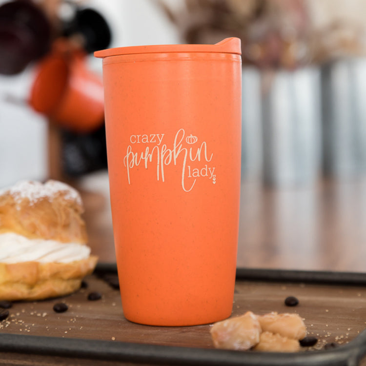 Crazy Pumpkin Lady | Fall Travel Mug