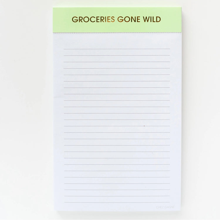 Groceries Gone Wild Notepad