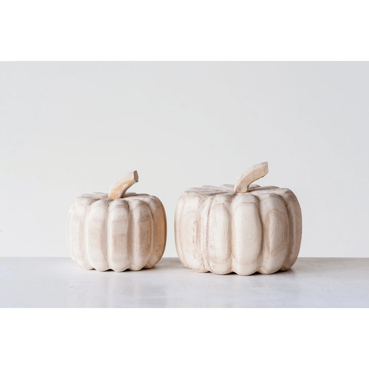 Small Hand-Carved Pumpkin