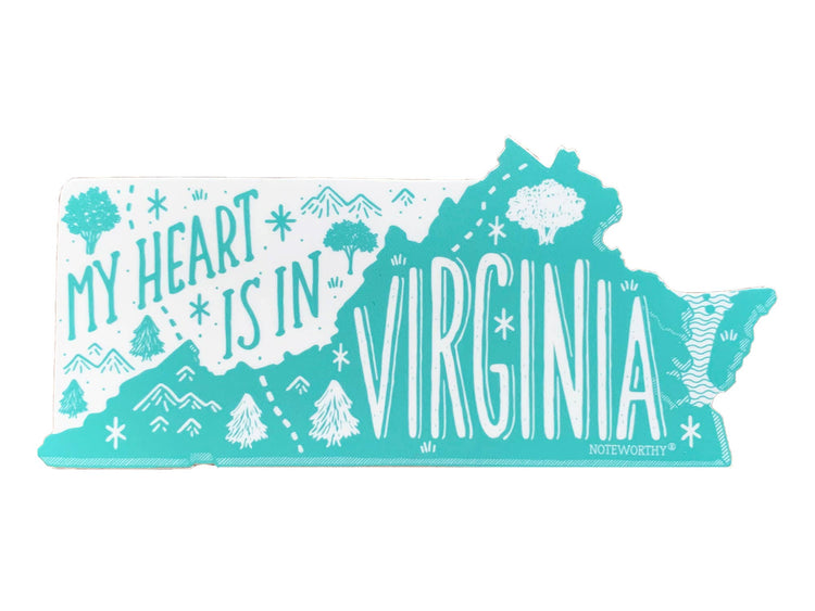 Virginia Heart Sticker