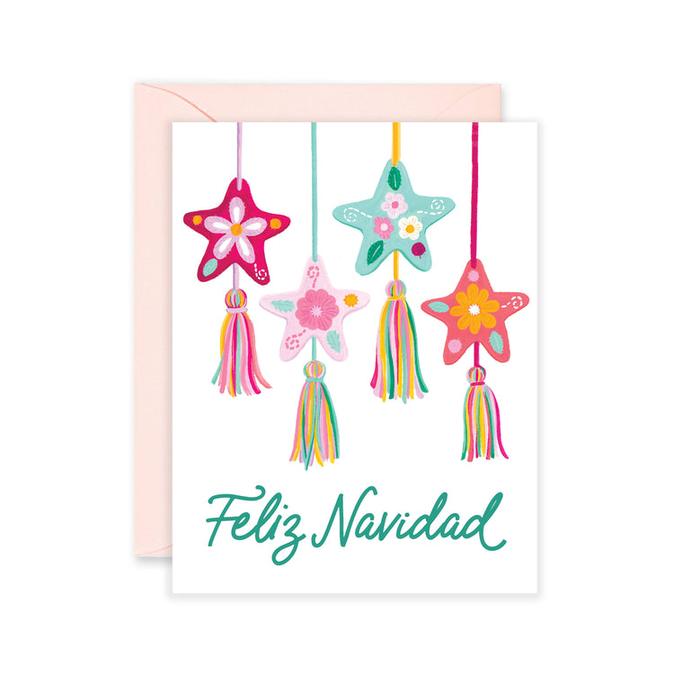 Feliz Navidad Felt Ornaments Card