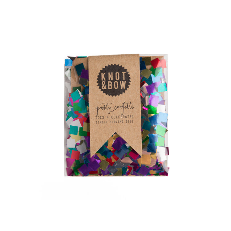 Metallic Rainbow Single Serving Size Confetti