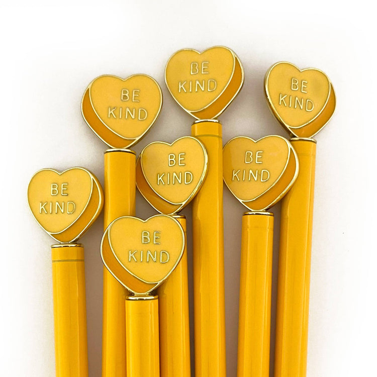 Yellow Heart Charm Pen