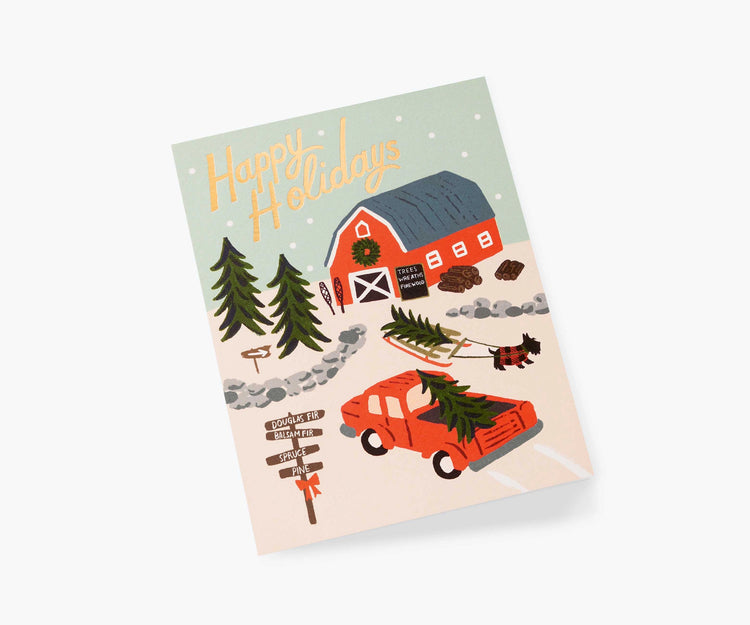 Holiday Tree Farm Greeting Card