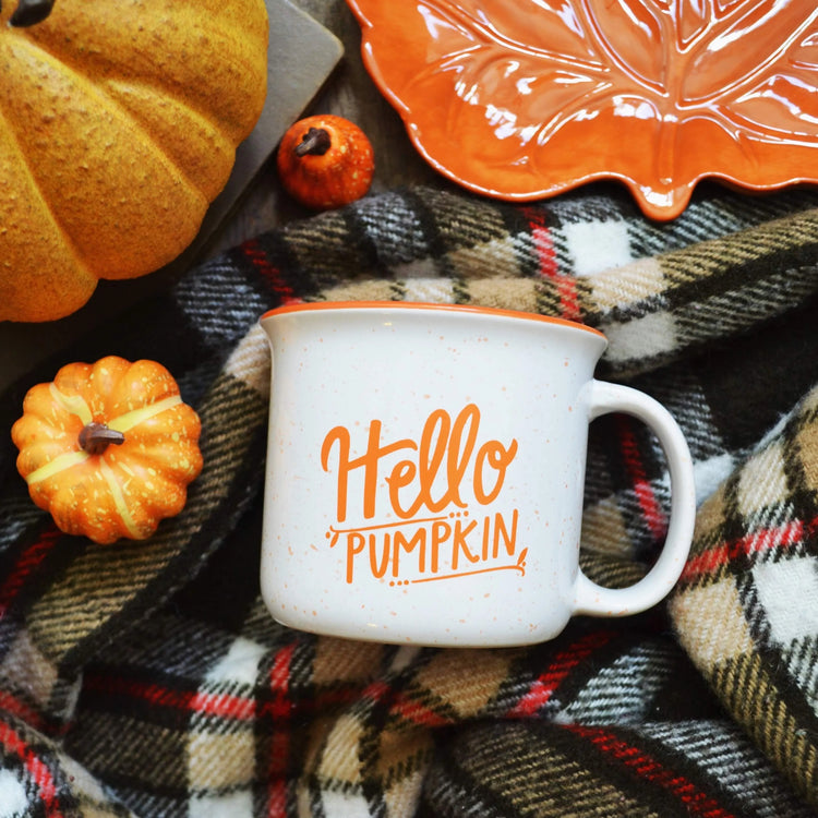 Hello Pumpkin Campfire Mug