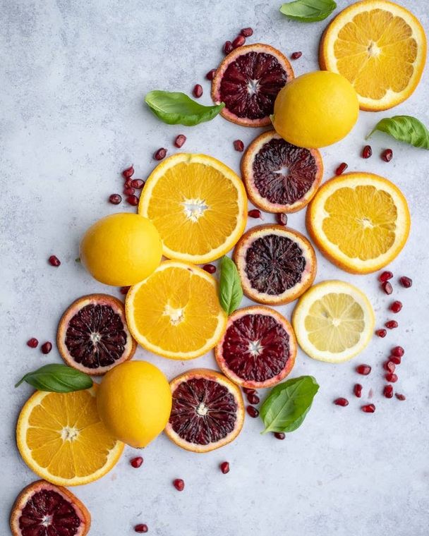 Dehydrated Orange Wheel Garnish