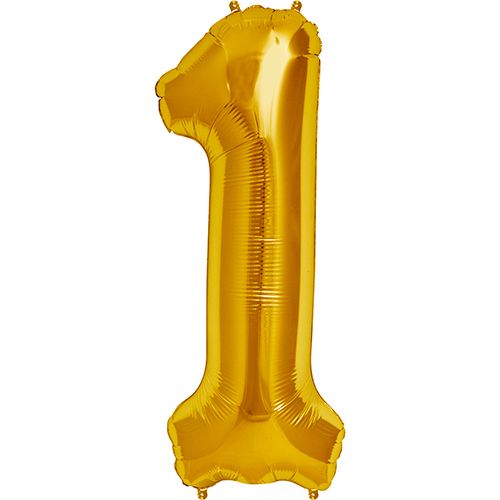 Gold Number 1 Foil Balloon