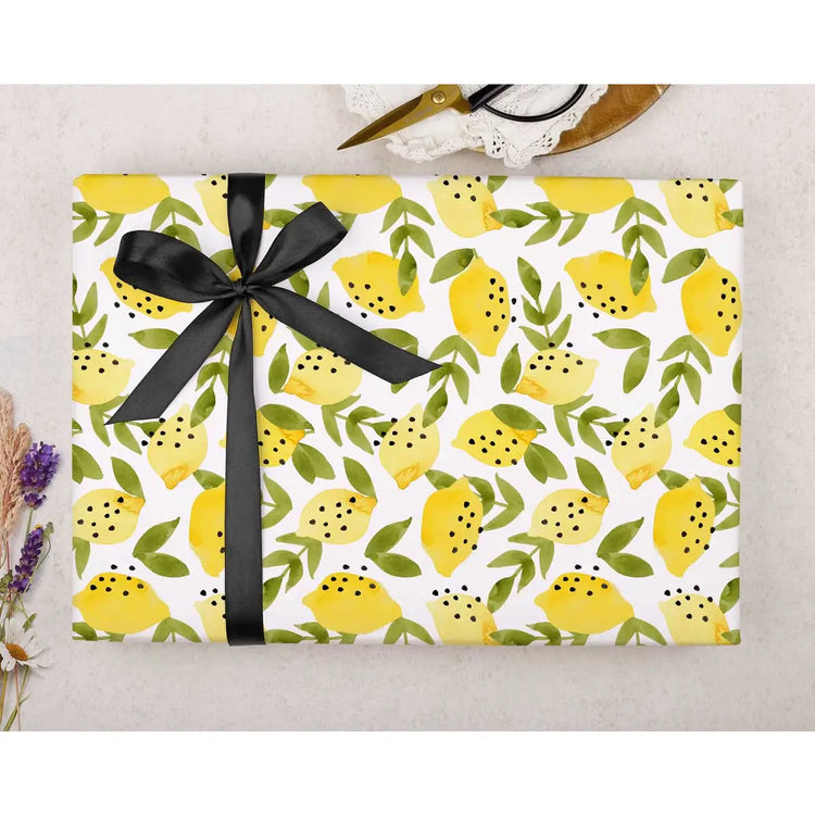Lemons Wrapping Paper Sheet