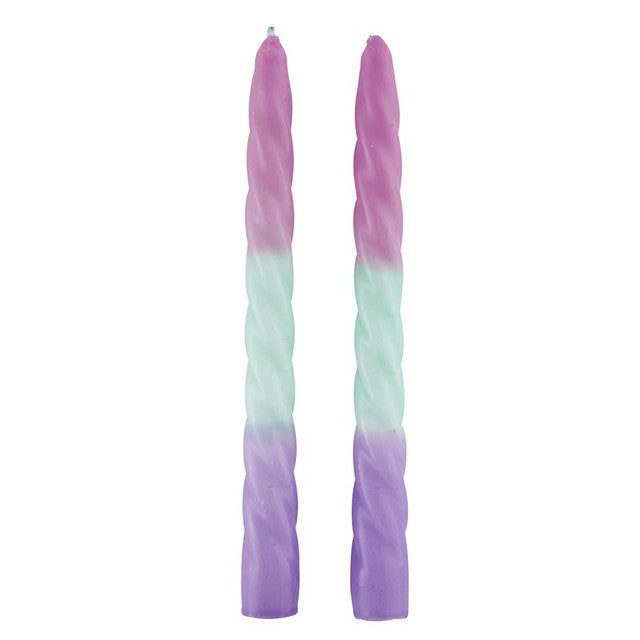 Taper Candle - Pink/Blue/Purple