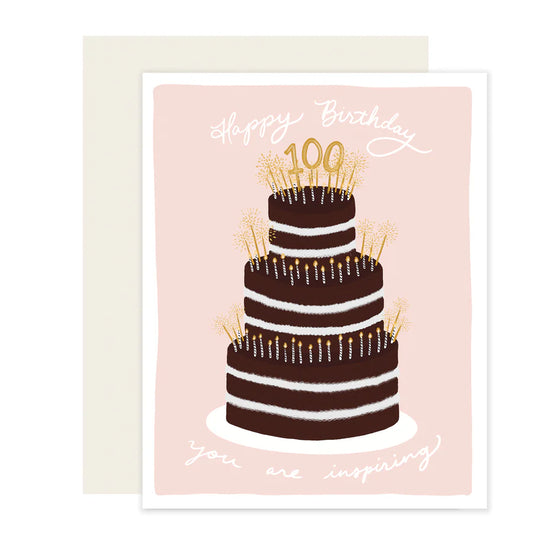 100 Cake - Birthday Card