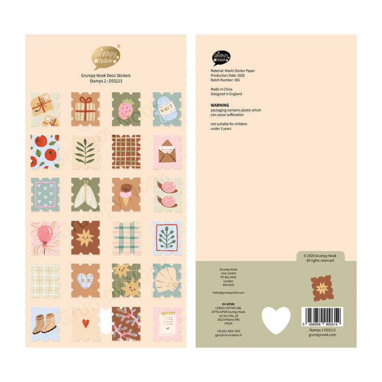 Stamps 2 Sticker Sheet