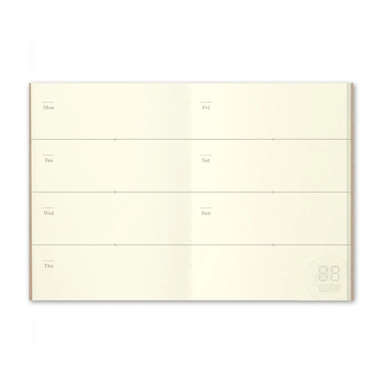 Traveler's Company Passport Size Refill -  Free Diary Weekly