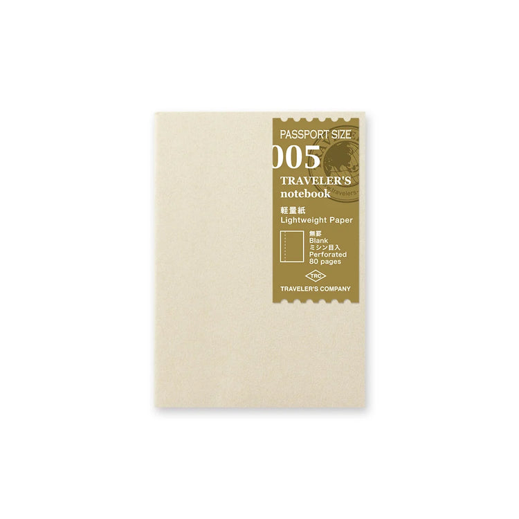 005 Lightweight Paper Notebook - Passport Size