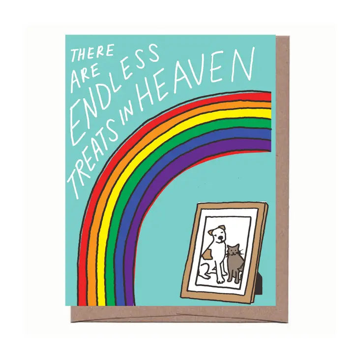Treats in Heaven Pet Sympathy Greeting Card