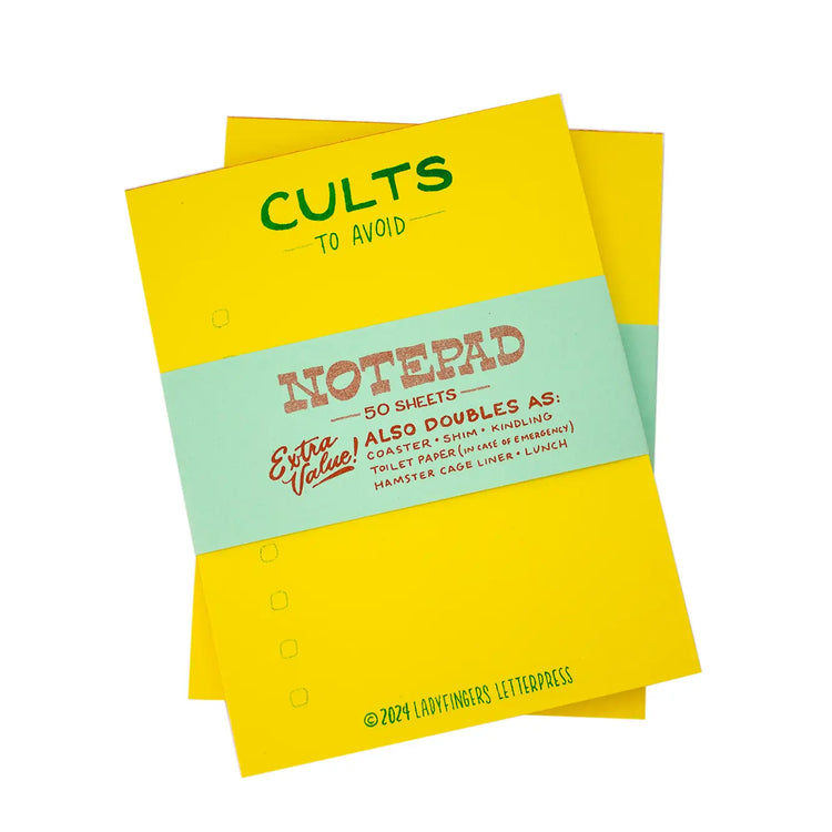 Cults To Avoid Notepad