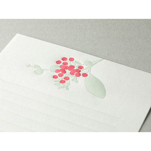 Red Bouquet Letter Writing Set