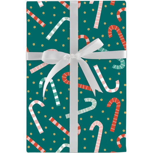 Candy Canes & Confetti Gift Wrap