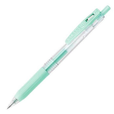 Milk Blue Green Sarasa Clip Gel Pen