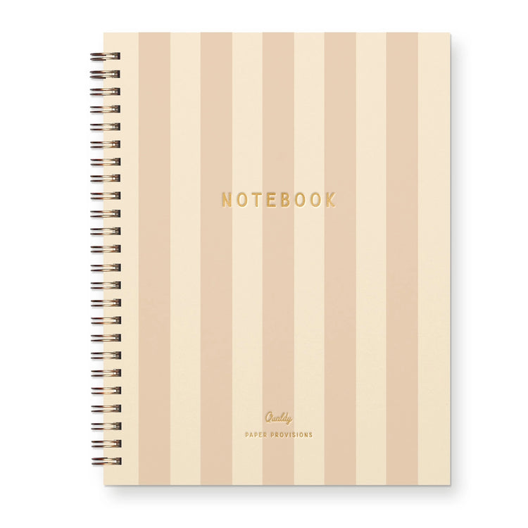 Signature Striped Notebook